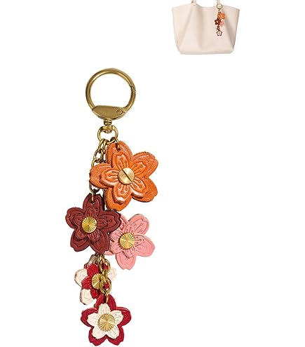 Amazon.com: MONNEL Bling Crystal Flower Peace Sign Key Ring